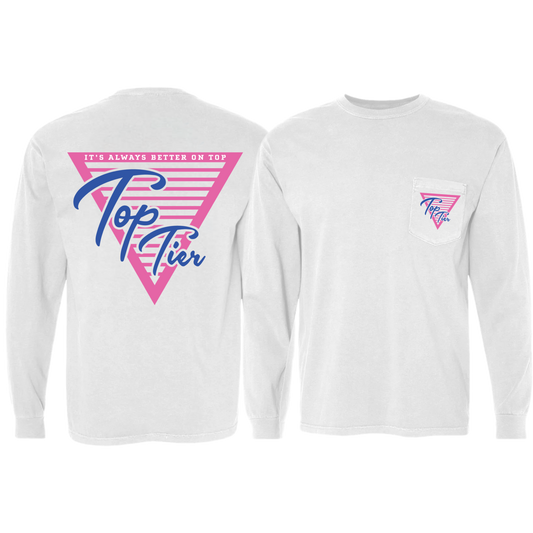 Top Tier Pink Logo Long Sleeve